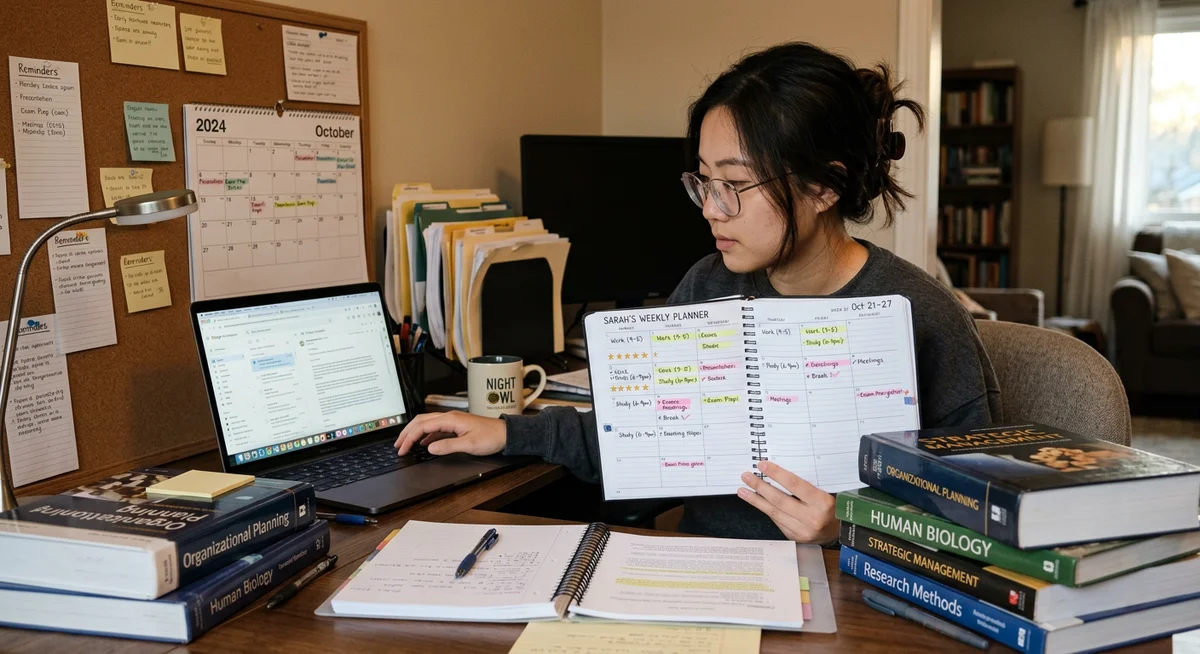 Arbeiten und Sprachkurs kombinieren Work-Study Balance